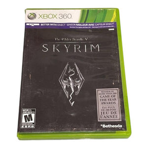 The Elder Scrolls V Skyrim Xbox 360 Game Bethesda M Rated Complete Kinect NTSC